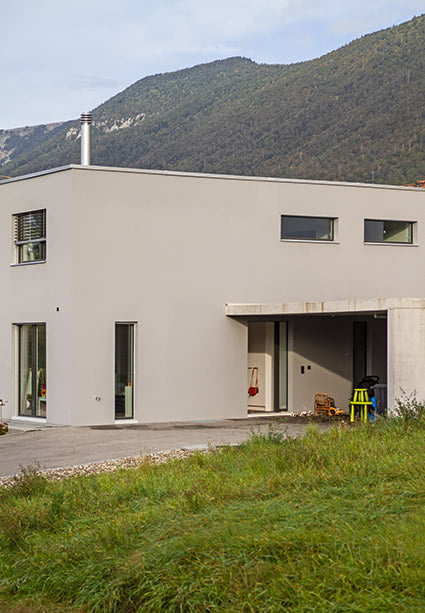 Zweigeschossiger Neubau mit Flachdach – Einfamilienhaus in Oberdorf
